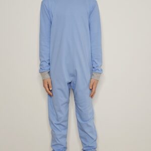 kombinezon adaptacyjny niebieski długi rękaw