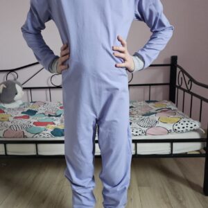 kombinezon adaptacyjny fioletowy krótki rękaw (kopia)